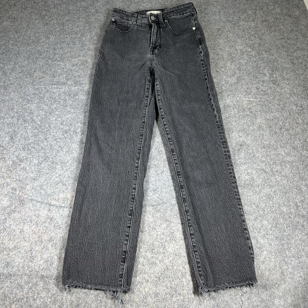 Madewell Jeans Womens 24 Curvy Perfect Vintage Straight Dark Wash Black Denim